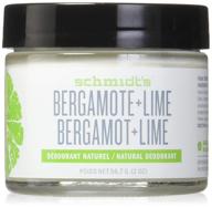 🍃 schmidt's natural deodorant - bergamot and lime: effective 2oz jar for men and women logo
