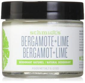 img 3 attached to 🍃 Schmidt's Natural Deodorant - Bergamot and Lime: Effective 2oz Jar for Men and Women