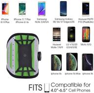 🏃 premium running armband with 360 rotatable cell phone case for iphone 6/7/8/x/xr/plus, samsung galaxy s5/s6/s7/s8/s9 - fits all 4-6.5 inch screen phones logo