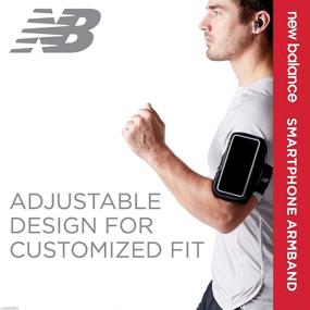 img 3 attached to 📱 Water-Resistant New Balance Running Phone Holder Armband Sleeve - Cell Phone Jogging Case Arm Strap for Apple iPhone, Samsung Galaxy and Android - Athletic Workout Gym Exercise Fitness Accessories