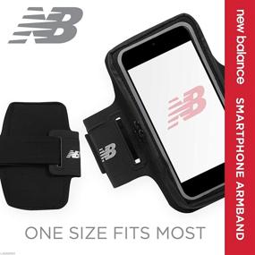 img 1 attached to 📱 Water-Resistant New Balance Running Phone Holder Armband Sleeve - Cell Phone Jogging Case Arm Strap for Apple iPhone, Samsung Galaxy and Android - Athletic Workout Gym Exercise Fitness Accessories