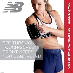 img 2 attached to 📱 Water-Resistant New Balance Running Phone Holder Armband Sleeve - Cell Phone Jogging Case Arm Strap for Apple iPhone, Samsung Galaxy and Android - Athletic Workout Gym Exercise Fitness Accessories