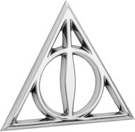 🚗 эмблема для автомобиля harry potter 3d - символ смертельных дантистов (хром) от fan emblems логотип