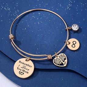 img 2 attached to 🌳 AZORA Family Tree Bracelet: Perfect Gift to Express Love for Mom on Mother's Day or Birthday - Stainless Steel Charm Bangle