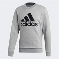 adidas fleece sweatshirt heather x large men's clothing logo