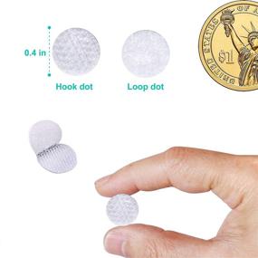 img 3 attached to 🔘 1050pcs Self-Adhesive Dots (525 Pairs) - 0.39 inch Diameter Sticky Back Hook Nylon Coins with Waterproof Glue Tapes - Ideal for Classroom, Office, Home