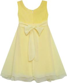 img 1 attached to Chiffon Flower Sleeveless Halter Dress for Girls - Trendy Girls' Clothing