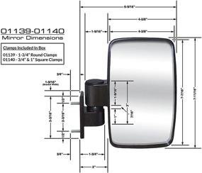 img 2 attached to Cipa 01140 Golf Mount Mirror