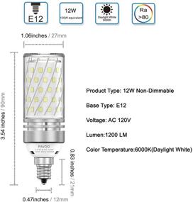 img 2 attached to 💡 PAVOO Candelabra Equivalent: Stunning Decorative Lighting Solution – Non Dimmable