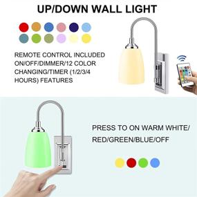 img 3 attached to LUXSWAY 12 Colors Changing Wall Lamp Battery Operated