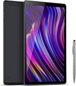 img 3 attached to 📱 10 Inch 4G LTE Tablet, 4GB RAM + 64GB ROM Android 10 Quad Core Processor, Dual Camera SIM Card Slots Unlocked, 1080p Full HD Touchscreen, Bluetooth8000mAh, WiFi, 10.1 inch Tablet with Keyboard and Mouse