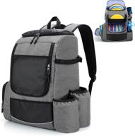 dsleaf disc golf backpack: spacious 24-26 disc capacity, comfortable padding, waterproof material - ideal frisbee golf bag логотип