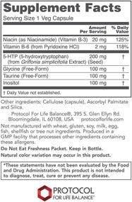 img 3 attached to 🌿 Протокол 5-HTP 200мг: Оптимальное настроение и регуляция аппетита дополнительное средство - 5-HTP, Глицин, Таурин, Инозитол - 60 овощных капсул.