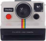 polaroid onestep sx-70 white/rainbow camera: capturing timeless moments in style logo
