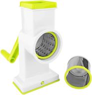 🔪 effortlessly grate, shred, and slice: southern homewares 2 in 1 deluxe hand crank rotary drum grater shredder slicer kitchen tool for cheese, fruits, vegetables, and nuts logo