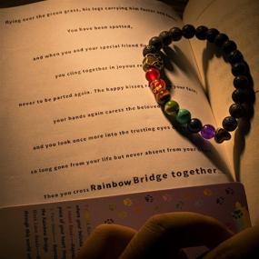 img 2 attached to 🌈 Sympathy Gift Bracelets for Pet Memorial - Rainbow Bridge Inspired - 2PCS of Pet Loss Gifts, with Card - Perfect Pet Gifts for Dogs