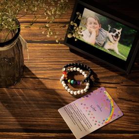img 3 attached to 🌈 Sympathy Gift Bracelets for Pet Memorial - Rainbow Bridge Inspired - 2PCS of Pet Loss Gifts, with Card - Perfect Pet Gifts for Dogs