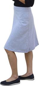 img 3 attached to 👗 Юбки для женщин, длина до колена - легкая и удобная одежда для женщин от Kosher Casual