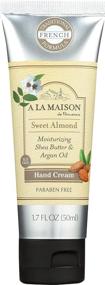 img 4 attached to A La Maison De Provence Hand and Body Cream: Natural Moisturizing Lotion with Argan Oil and Shea Butter for Dry Skin, Paraben and Phthalates-Free - Sweet Almond Scent 1.7 Oz (1 Pack)