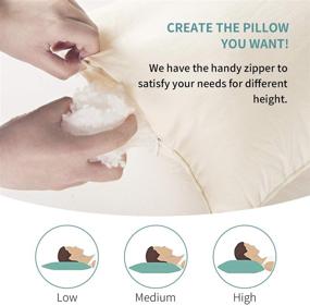 img 3 attached to 👶 Lofe Organic Toddler Pillow with Pillowcase - 13X18 100% Organic Cotton Shell: Soft, Safe, and Hypoallergenic Baby Pillows for Sleeping