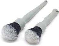 🧼 ultra-soft detailing brush set by detail factory: scratch-free cleaning with comfortable grip for exterior, interior panels, emblems, badges, gauge cluster, and infotainment screen logo