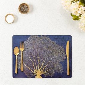 img 3 attached to 🍽️ Rustic Cork Placemats for Easy Weeknight Entertaining: Rockflowerpaper Tabletop & Serveware with Food Service Equipment & Supplies