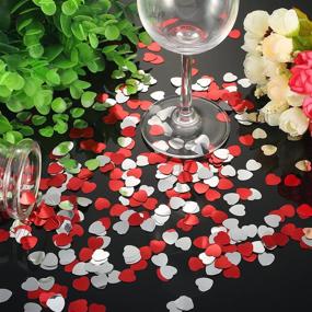 img 1 attached to BBTO Confetti Metallic Valentines Decoration
