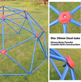 img 2 attached to 🏞️ MoyanSuper 6FT Dome Climber: Outdoor Geometric Dome for Kids - Supports 440lbs, Rust & UV Resistant Steel, Top-Quality Design