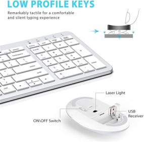 img 2 attached to Wireless Keyboard IClever Rechargeable Ergonomic