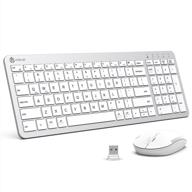 wireless keyboard iclever rechargeable ergonomic logo