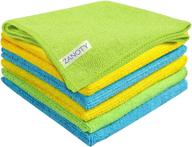 zanoty microfiber cleaning cloth - ultra soft kitchen towels - pack of 6 logo