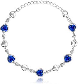 img 4 attached to 🎁 FANCIME December Birthstone Bracelets: Sterling Silver Topaz Tennis Bracelet – Perfect Christmas Gifts for Women, Adjustable 6.3+2 Inch