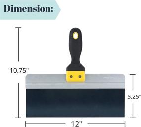 img 3 attached to Bates 12 Inch Taping Knife: A Versatile Drywall Tool for Finishing and Mudding Purposes