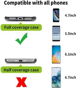 img 2 attached to 📱 Универсальная петля для телефона OUTXE с клеевой основой - 4 шт. Запасная часть для ремня на телефон (черный, 4 шт.)