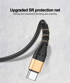 img 2 attached to 🔌 High Quality 2Pack 3Ft USB Type C Cable for Fast Charging - Compatible with Samsung Galaxy, LG V Series, and More