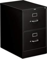 🗄️ hon 310 series legal width vertical file cabinet with 2 drawers in black - h312c logo