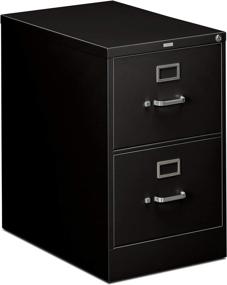 img 1 attached to 🗄️ HON 310 Series Legal Width Vertical File Cabinet with 2 Drawers in Black - H312C