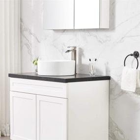 img 1 attached to Enhance Your Bathroom Aesthetics with VCCUCINE Modern Brushed Waterfall Design
