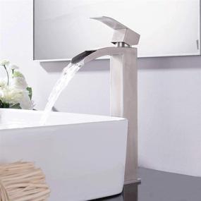 img 4 attached to Enhance Your Bathroom Aesthetics with VCCUCINE Modern Brushed Waterfall Design