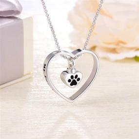 img 3 attached to 🔗 S925 Sterling Silver Eternity Circle Pendant: JXJL Memorial Heart Cremation Urn Necklace for Ashes Keepsake