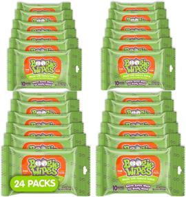 img 4 attached to Салфетки для детей Boogie Wipes: Универсальные влажные салфетки с витамином Е, алоэ и ромашкой, 10 штук, упаковка из 24 штук