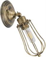 enhance your rv experience with joy-now rv decor lighting: 12v-36v dc interior wall sconce featuring warm white led edison bulb, 6w 600lumen, and industrial metal cage shade logo