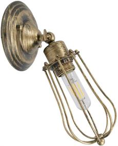 img 4 attached to Enhance Your RV Experience with Joy-Now RV Decor Lighting: 12V-36V DC Interior Wall Sconce Featuring Warm White LED Edison Bulb, 6W 600lumen, and Industrial Metal Cage Shade