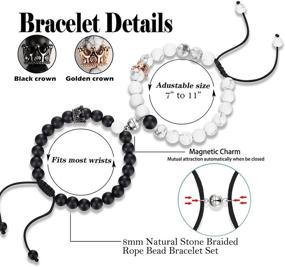 img 1 attached to 💞 KINGSIN Magnetic Mutual Attraction Bracelets: A Symbol of Everlasting Love for Couples
