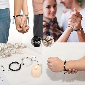 img 3 attached to 💞 Магнитные браслеты взаимного притяжения KINGSIN: символ вечной любви для пар