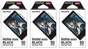 img 1 attached to 📸 Fujifilm Instax Mini Instant Film BLACK FRAME 3-PACK Bundle Set for Mini 90 8 70 7s 50s 25 300 Cameras and SP-1 Printer