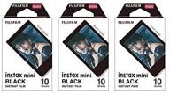 📸 набор из 3 пачек пленки fujifilm instax mini с чёрной рамкой для камер mini 90, 8, 70, 7s, 50s, 25, 300 и принтера sp-1 логотип