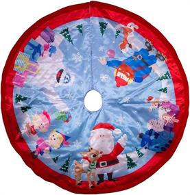 img 3 attached to Rudolph Kurt Adler 48-Inch Friends Treeskirt: Vibrant Multi-colored Tree Skirt for Festive Decor