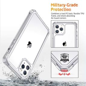 img 3 attached to 📱 ESR Air Armor Case for iPhone 11 Pro Max - Shock-Absorbing, Scratch-Resistant, Military Grade Protection - Clear