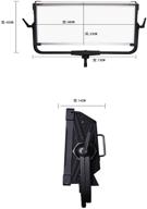 yidoblo softbox with grid for ai-3000c 300w rgbw led panel lamp app control soft led lamp 12 photography lighting effects set for studio video film logo